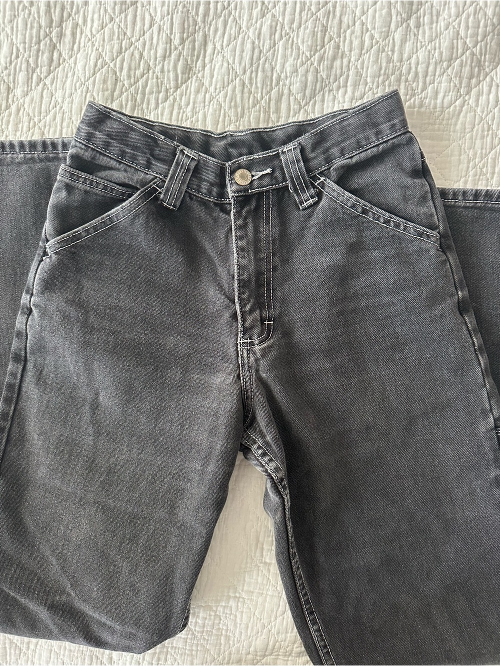 Brandy Melville Washed Charcoal Gray Boyfriend Jeans